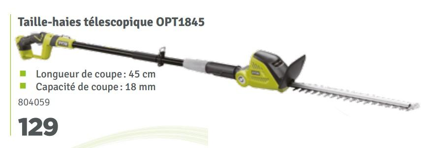 Ryobi taille haies telescopique opt1845 mr bricolage 3745777